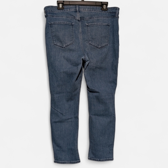 ✨ 2 For $10 Old Navy High-Rise Wow Straight Jeans in Dark Blue - Picture 2 of 5